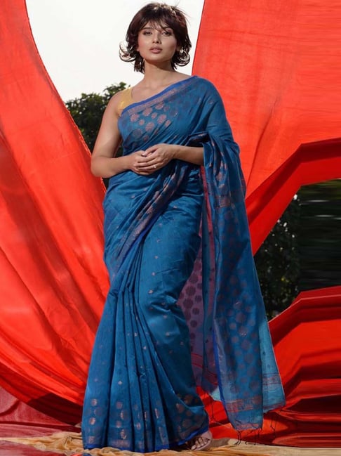 Alluring Pink And Cobalt Blue Saree With Fancy Lace Border And Patch Work  at Best Price in Surat | Pavitra Fashion