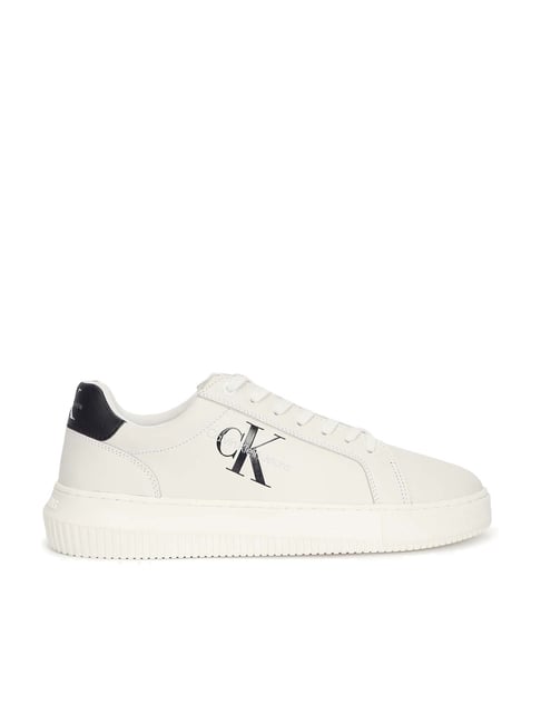 Buy Calvin Klein Jeans Europe White Black Men Sneakers Online