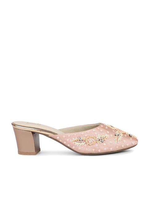 Inc.5 Women's Rose Gold Mule Shoes Price in India
