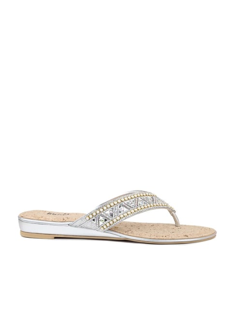 Inc.5 Women's Silver Thong Sandals Price in India