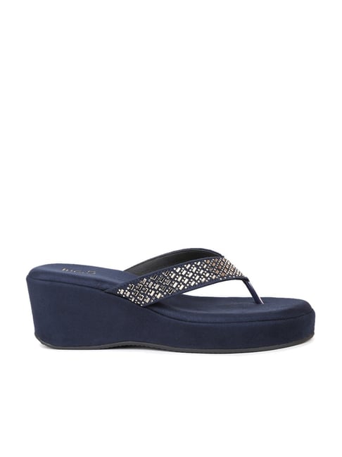 Inc.5 Women's Navy Thong Wedges-picture-34