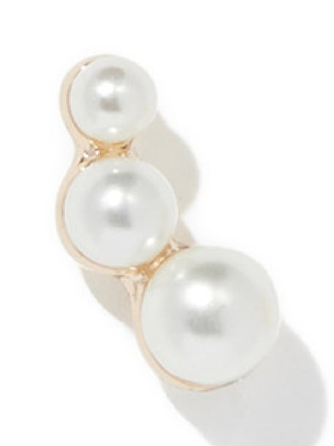 Three-dimensional curve micro-paved natural drop pearl earrings - Shop  elegantstylish Earrings & Clip-ons - Pinkoi