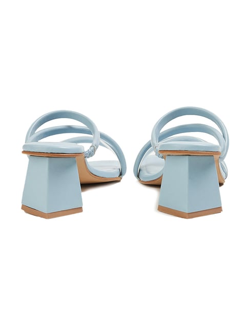 Iva - Light Blue Low Heel – Prologue Shoes