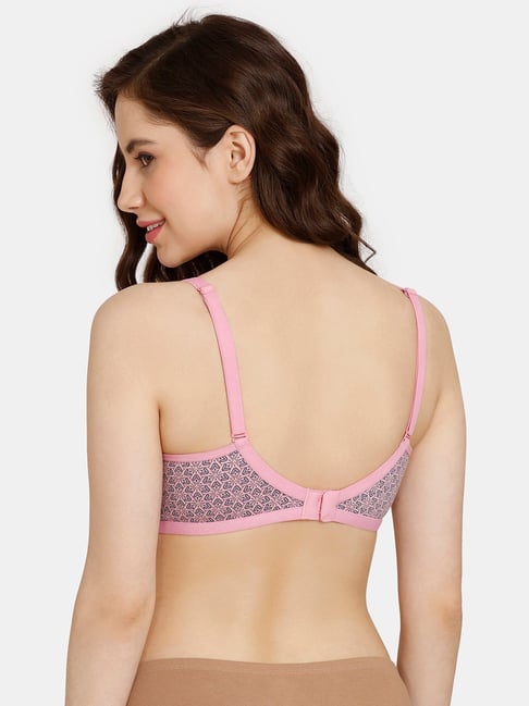 Buy Zivame Rosaline Double Layered Wirefree Super Support Bra - Red Online
