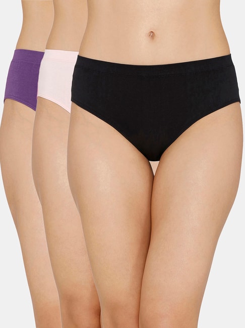 Zivame Assorted Hipster Panty - Pack of 3 Price in India
