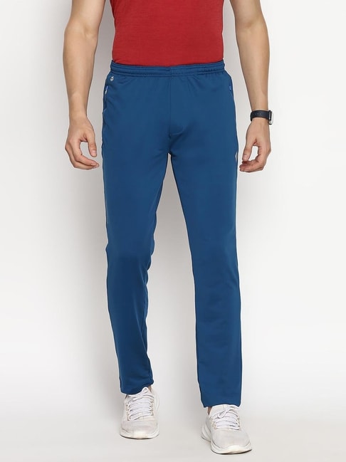 Relaxed Fit Fast-drying Track Pants - Dark blue - Men