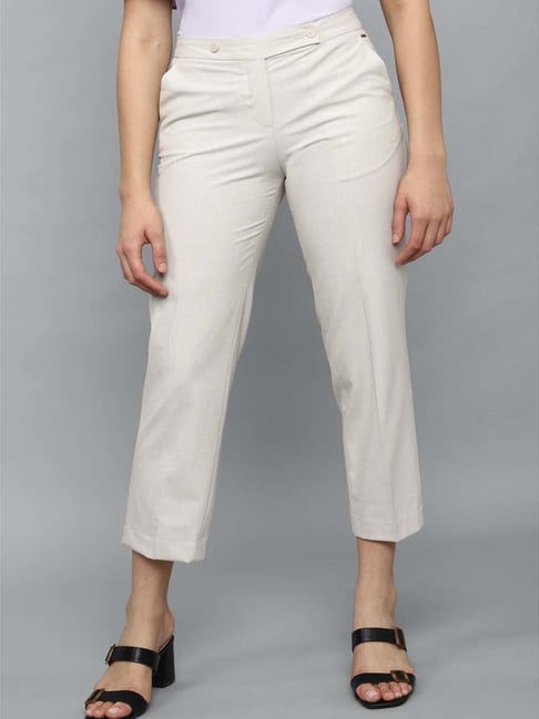 Buy Cream Trousers  Pants for Women by Amydus Online  Ajiocom
