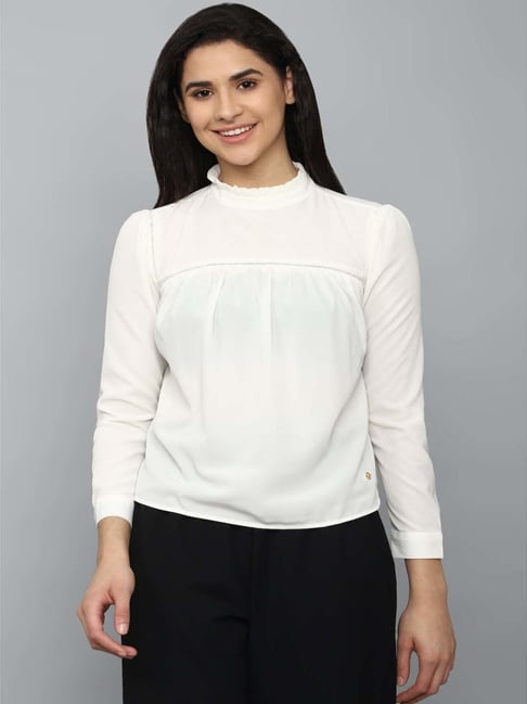 Allen Solly Off-White Regular Fit Top Price in India