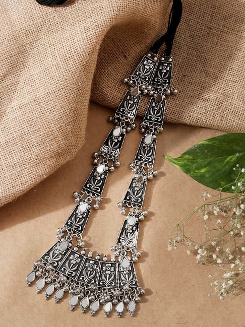 Tribal hot sale silver necklace