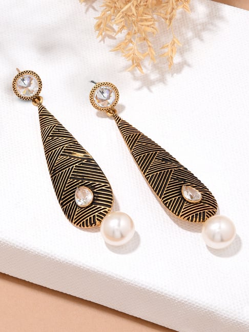 稲田 ・鈴川　FBG Buy Fida Antique Contemporary Multi Dangler Earrings Online At
