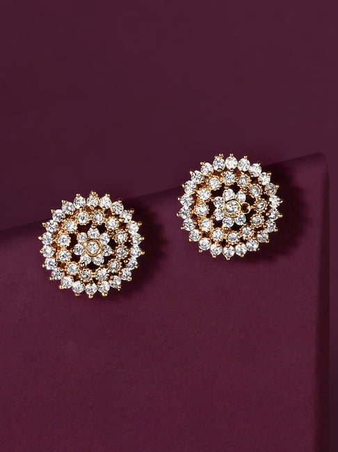 Starlis 950 Platinum and Diamond Stud Earrings for Women : Amazon.in:  Fashion