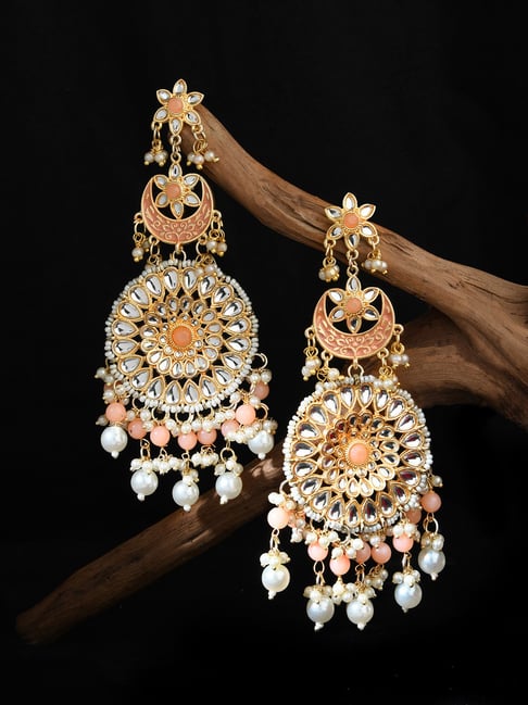 Buy Pachi Kundan Mint Jhumki Earrings With Ear Chain,kundan Jhumki, Kundan  Earrings,golden Polish Jhumki,bridal Earrings,engagement Earrings, Online  in India - Etsy