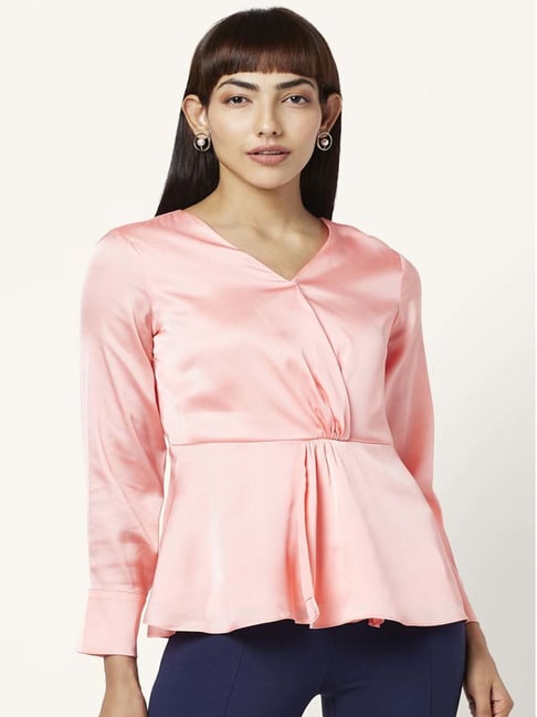 Annabelle by Pantaloons Peach Regular Fit Top-picture-12