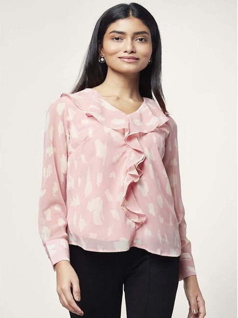 Annabelle by Pantaloons Pink Printed Top