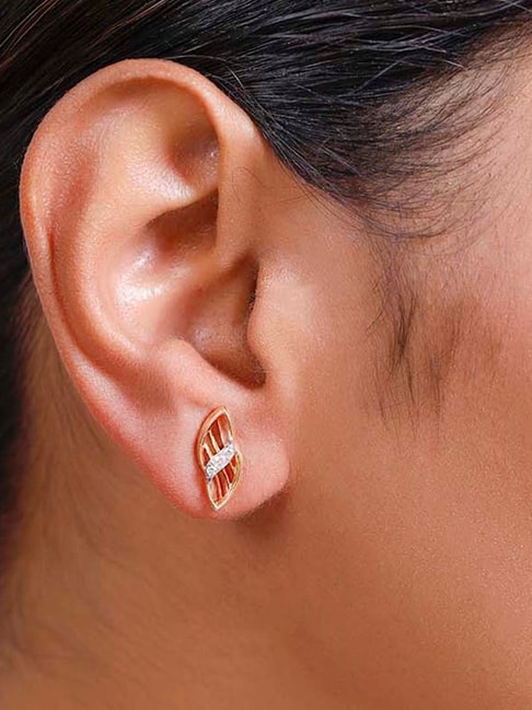 Buy Mia By Tanishq 14KT Yellow Gold Diamond Stud Earrings - Earrings Diamond  for Women 8894109 | Myntra