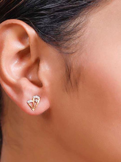 Diamond Earrings, Stud Earrings, 14K Gold Earrings – AMYO Jewelry