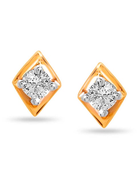 Tanishq single store diamond earrings