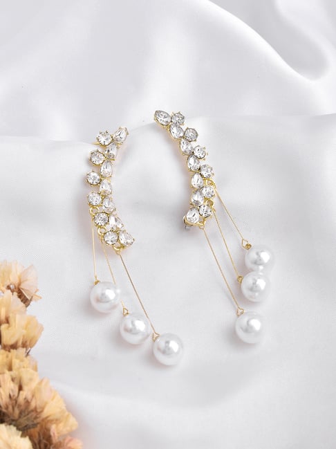 Joker Witch Maud Pearl White Ear Cuff