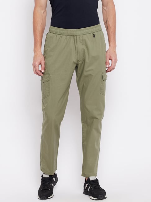 REGULAR FIT CARGO TROUSERS IN COTTON BLEND WITH ELASTICATED WAISTBAND AND  VELCRO CLOSURE AT THE BOTTOM | Antony Morato