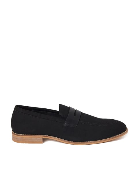 Styli Faux Suede Slip On Loafers
