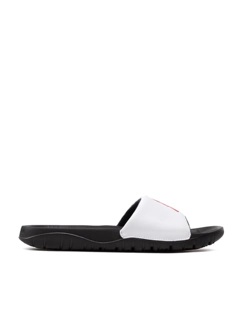 Nike slides white discount black