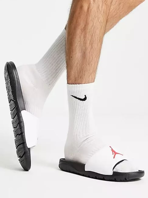 jordan break slides white