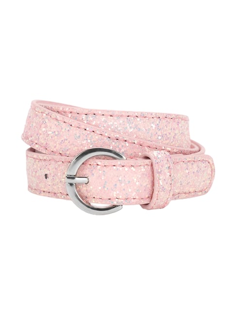 United Colors of Benetton Pink Shimmer Casual Belt for Girls