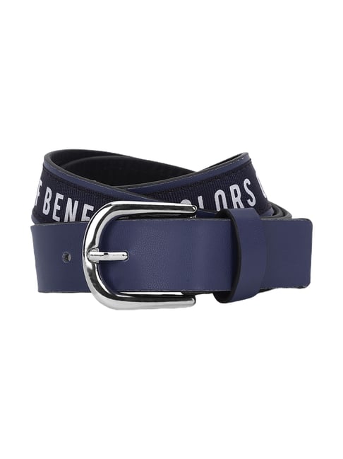 United Colors of Benetton Blue Printed Casual Belt for Boys