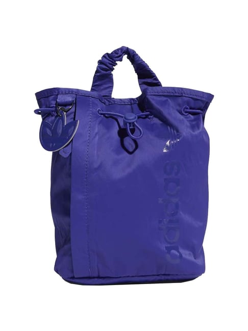 adidas Blue Cotton Medium Convertible Backpack