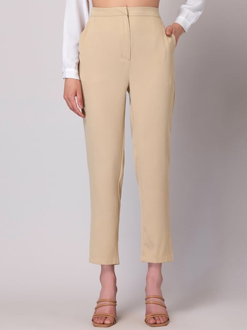 High waisted trousers with wide leg for women at NA-KD | NA-KD