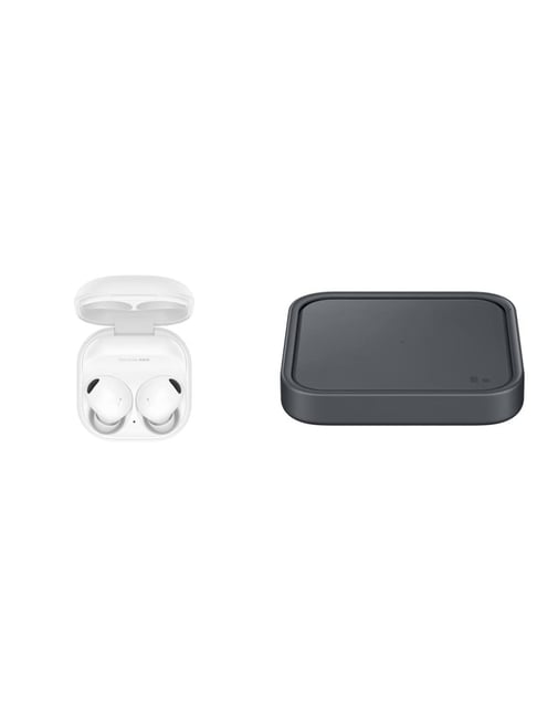 Samsung Galaxy Buds2 ProTruly Wireless Earbuds with Samsung Original Wireless Charger Pad (White)