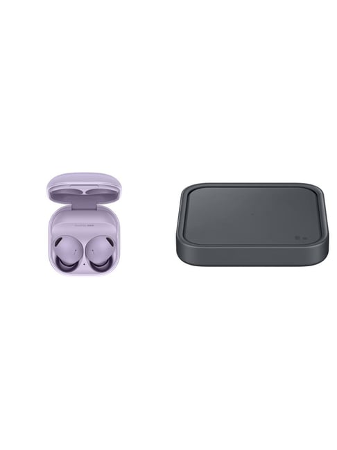 Samsung Galaxy Buds2 ProTruly Wireless Earbuds with Samsung Original Wireless Charger Pad (Purple)