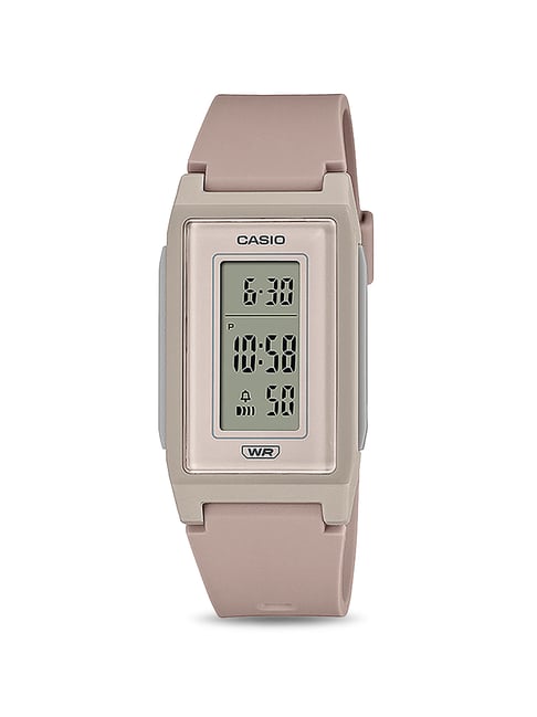 Casio digital hot sale leather strap