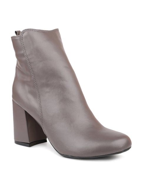 Pointed Toe Womens Grey Ankle Boots Buy Women's Grey Casual
