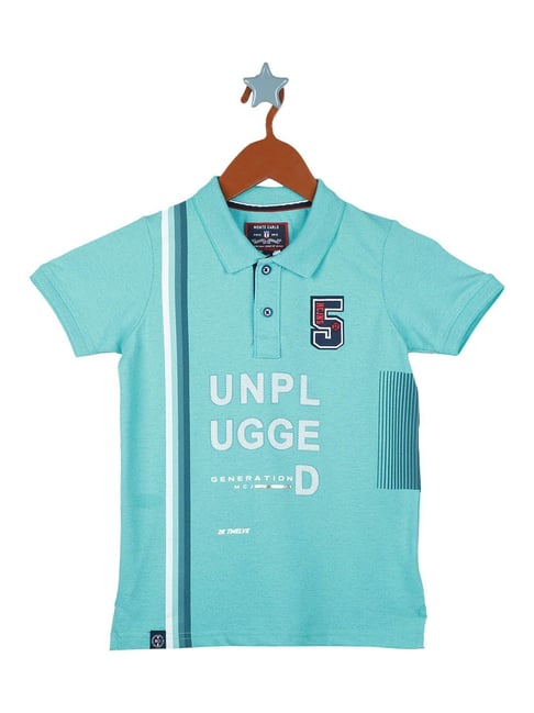 Monte Carlo Kids Blue Printed Polo T-Shirt-picture-20