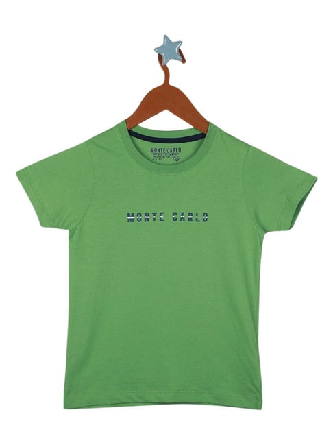 Monte Carlo Kids Green Solid T-Shirt-picture-16