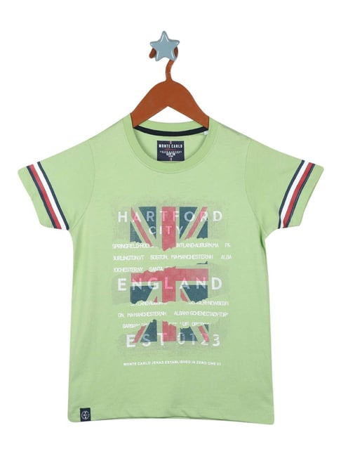 Monte Carlo Kids Green Printed T-Shirt-picture-21