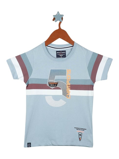 Monte Carlo Kids Green Printed T-Shirt-picture-13