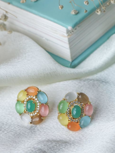 Looking for an affordable pair of light weight earrings with Multi colour  drops? You've found the right pi… | Sabyasachi jewellery, Multicolor  earrings, Multi color