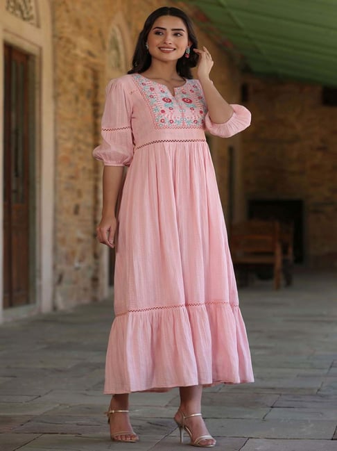 ワンピース Triacetate Floral Embroidery Dress ワンピース Triacetate Floral Embroidery Dress Triacetate Floral