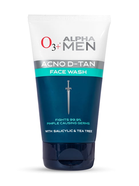 O3+ Alpha Men Acno D-Tan Face Wash with Salicylic & Tea Tree - 100 ml