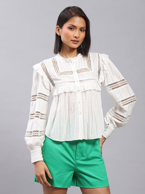Label Ritu Kumar Off White Top-picture-44