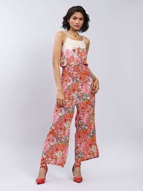 Label Ritu Kumar Multicolor Floral Jumpsuit-picture-15