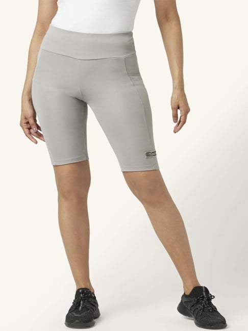 Ajile by Pantaloons Grey High Rise Sports Shorts-picture-31