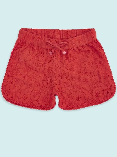 Red hot sale shorts juniors