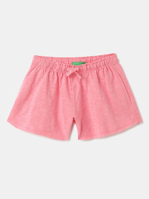 United Colors of Benetton Kids Pink Solid Shorts