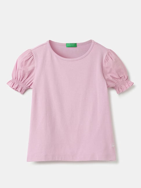 United Colors of Benetton Kids Pink Solid Top