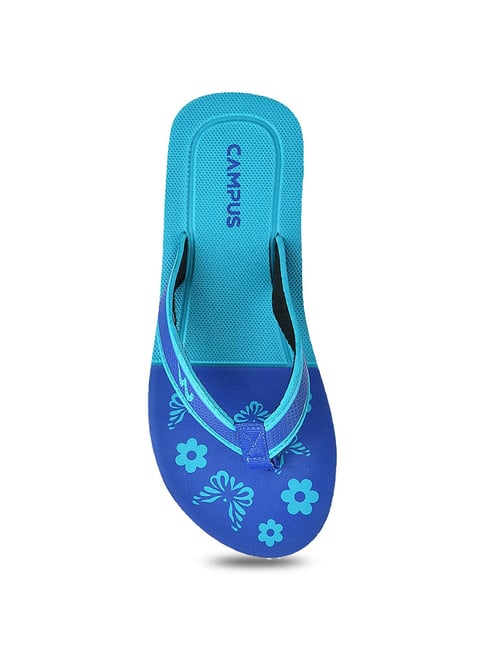 Flip Flop Campus Ladies Chappal Buy Campus Women's Blue Flip Flops