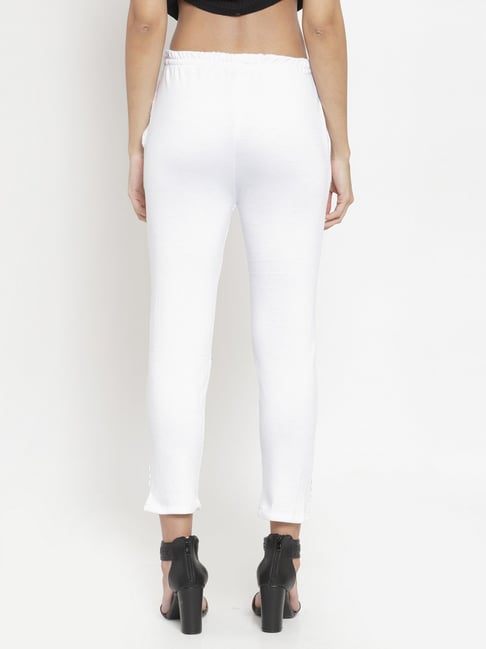 Buy White Leggings for Women by Clora Creation Online