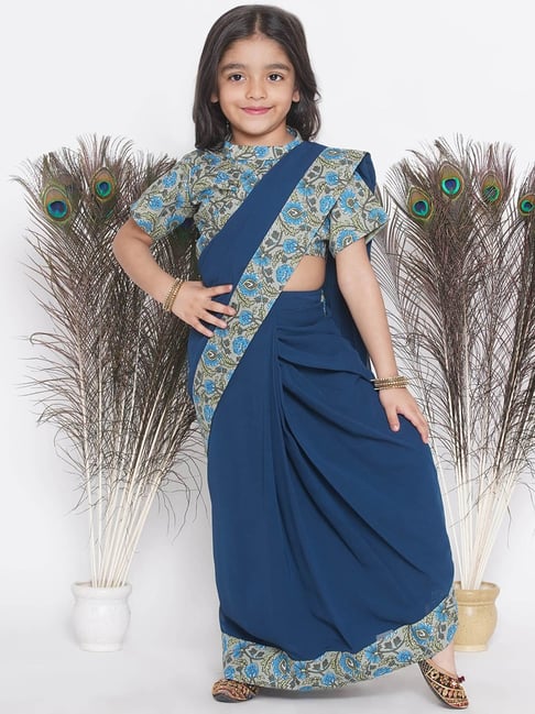 KIDS JAMDANI SAREE – SAANGEE Online Shopping – Exclusive & Unique Fashion  Wear